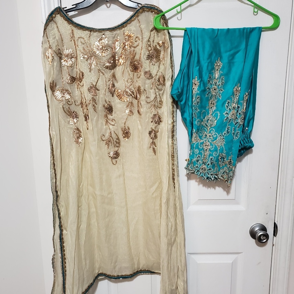 Full fancy party and wedding wear dress
